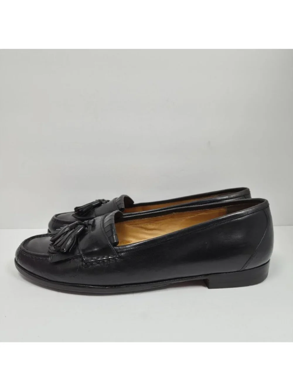 Cole Haan Men's Black Tassel Loafers Dress Shoes 03548 US Size 12 Made In Italy